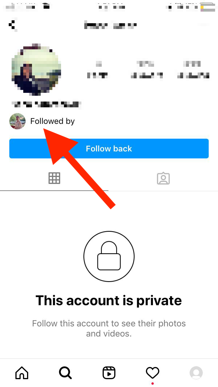 instagram followed by option