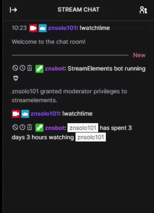 type !watchtime command in chat