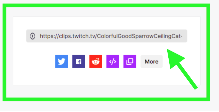 Copy the link - Twitch