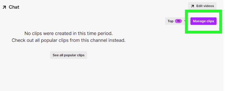 Manage clips - Twitch
