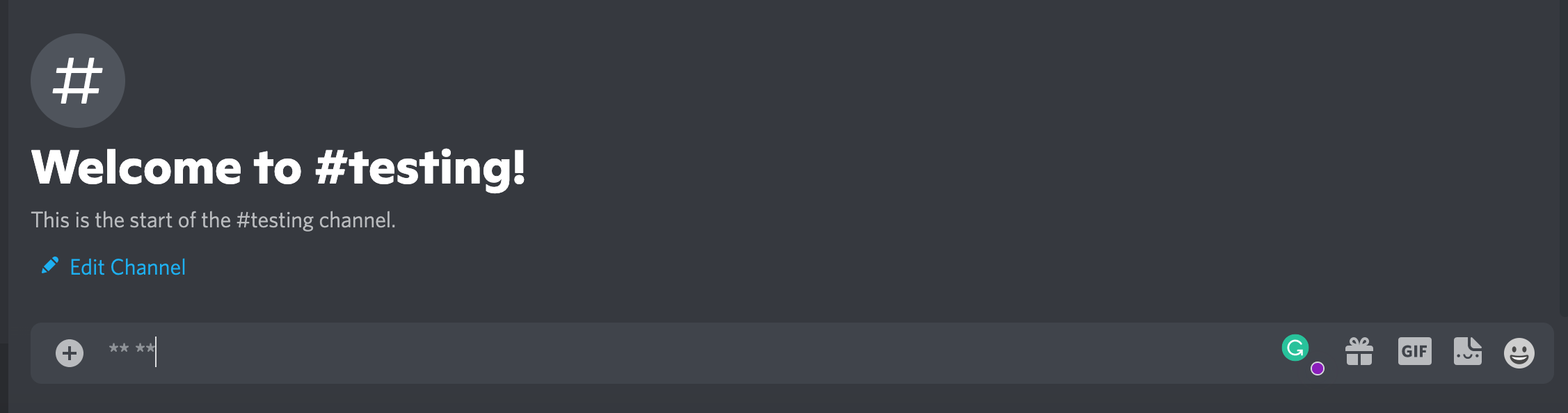 discord empty message with stars