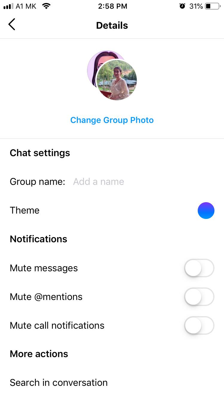 instagram chat features 