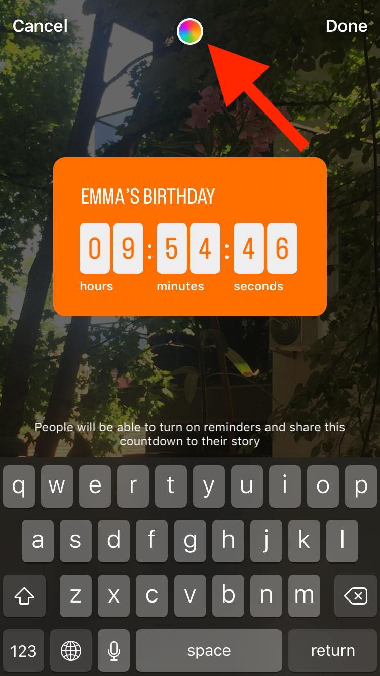instagram birthday countdown sticker