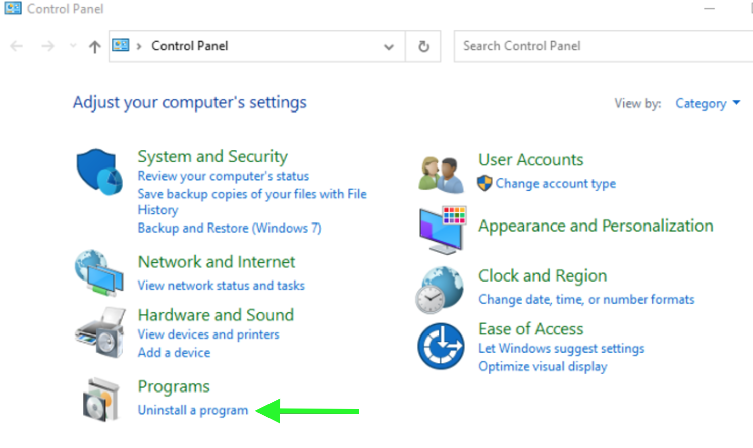 Control Panel