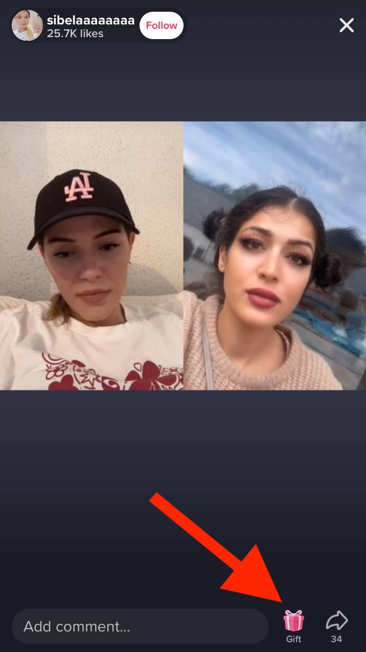 tiktok live gif button