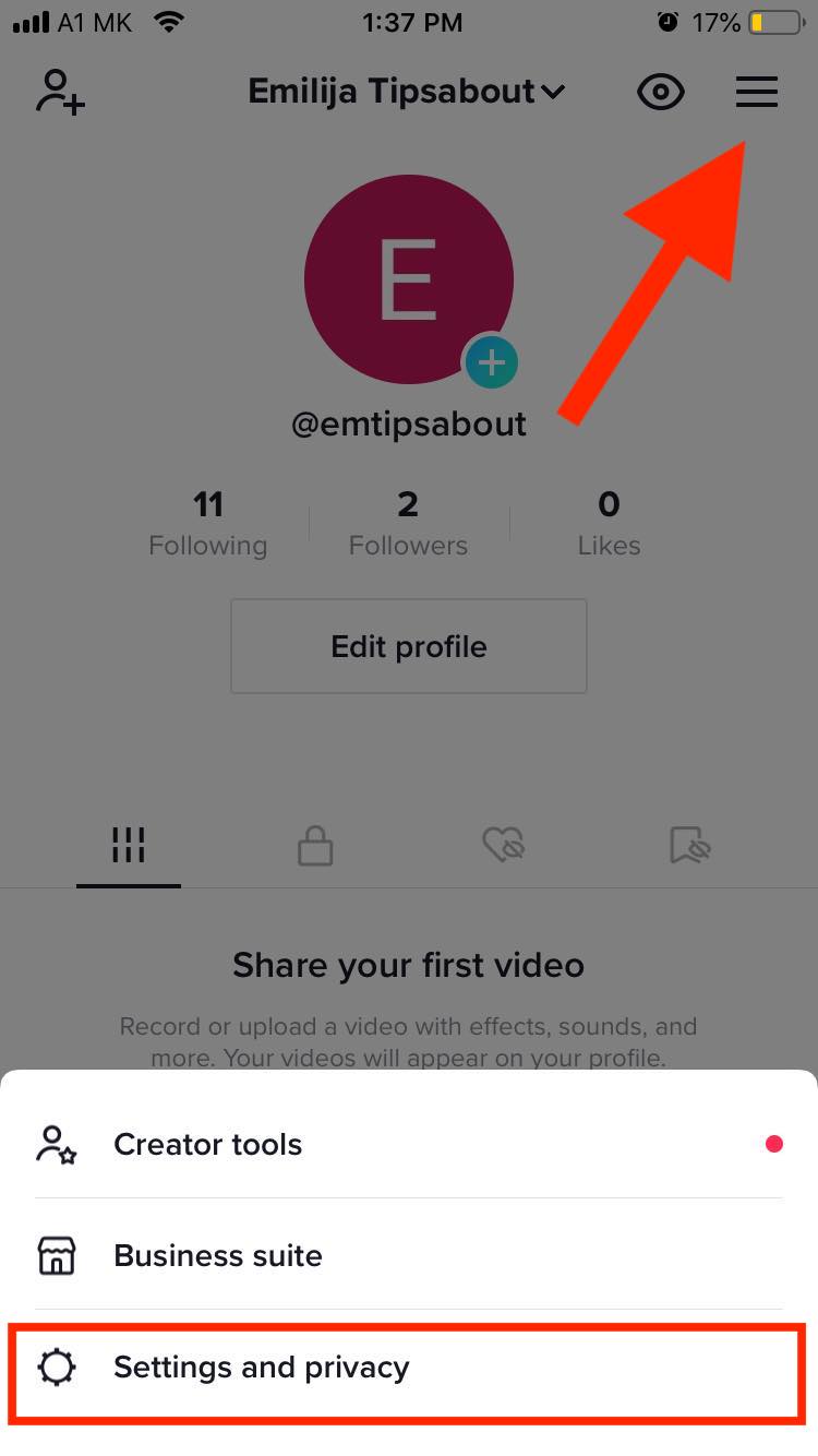 tiktok settings and privacy 