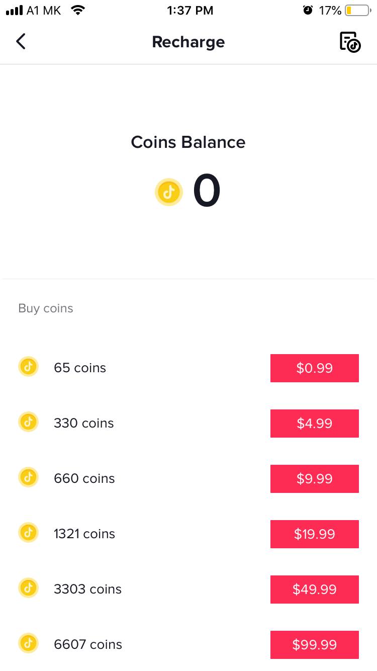 tiktok buy coins