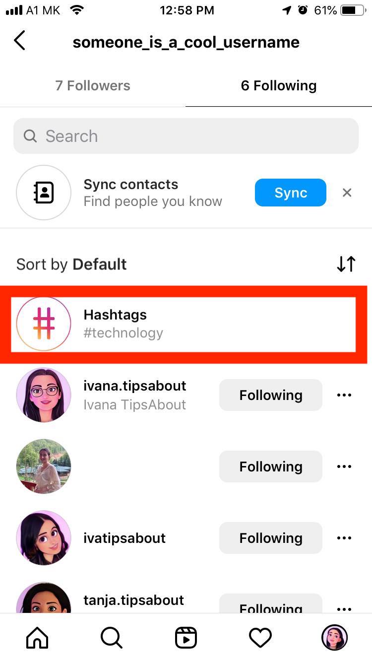 instagram hashtags following 