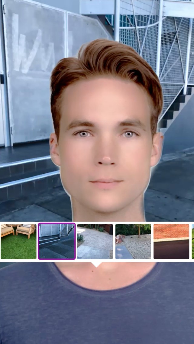 green screen lens by snapchat