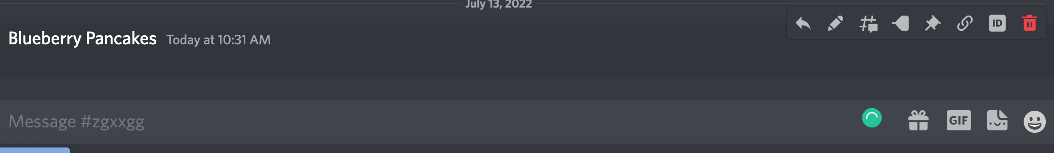 empty discord message