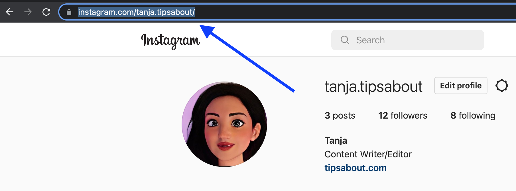 Tanja Tipsabout Instagram image
