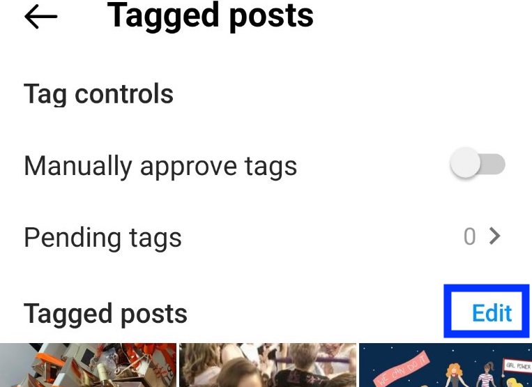 Tagged posts - Edit - Instagram