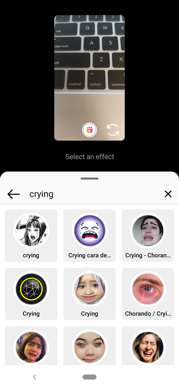 Search for the crying filter