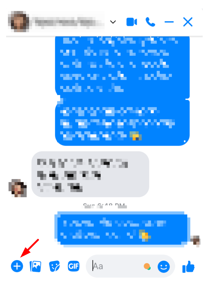 How to Send an Attachment in Messenger screenshot 1