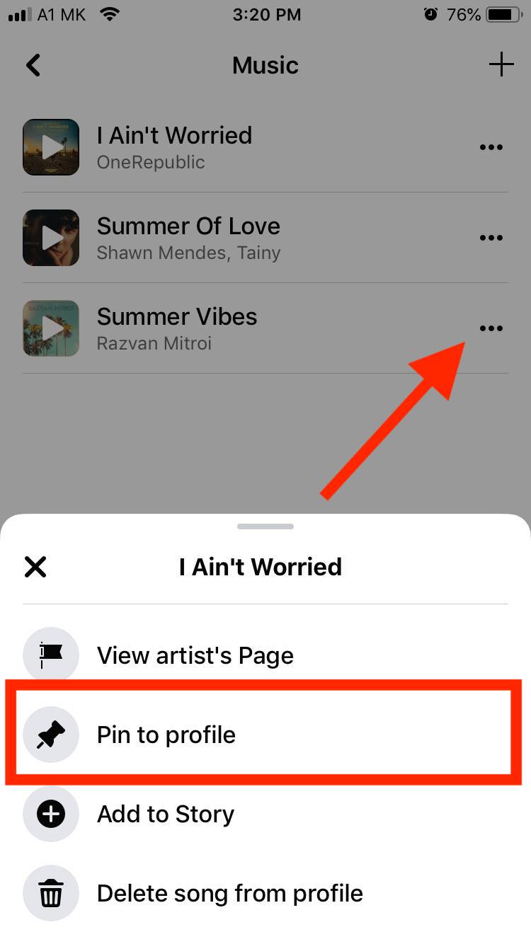 How To Pin Song In Fb Profile