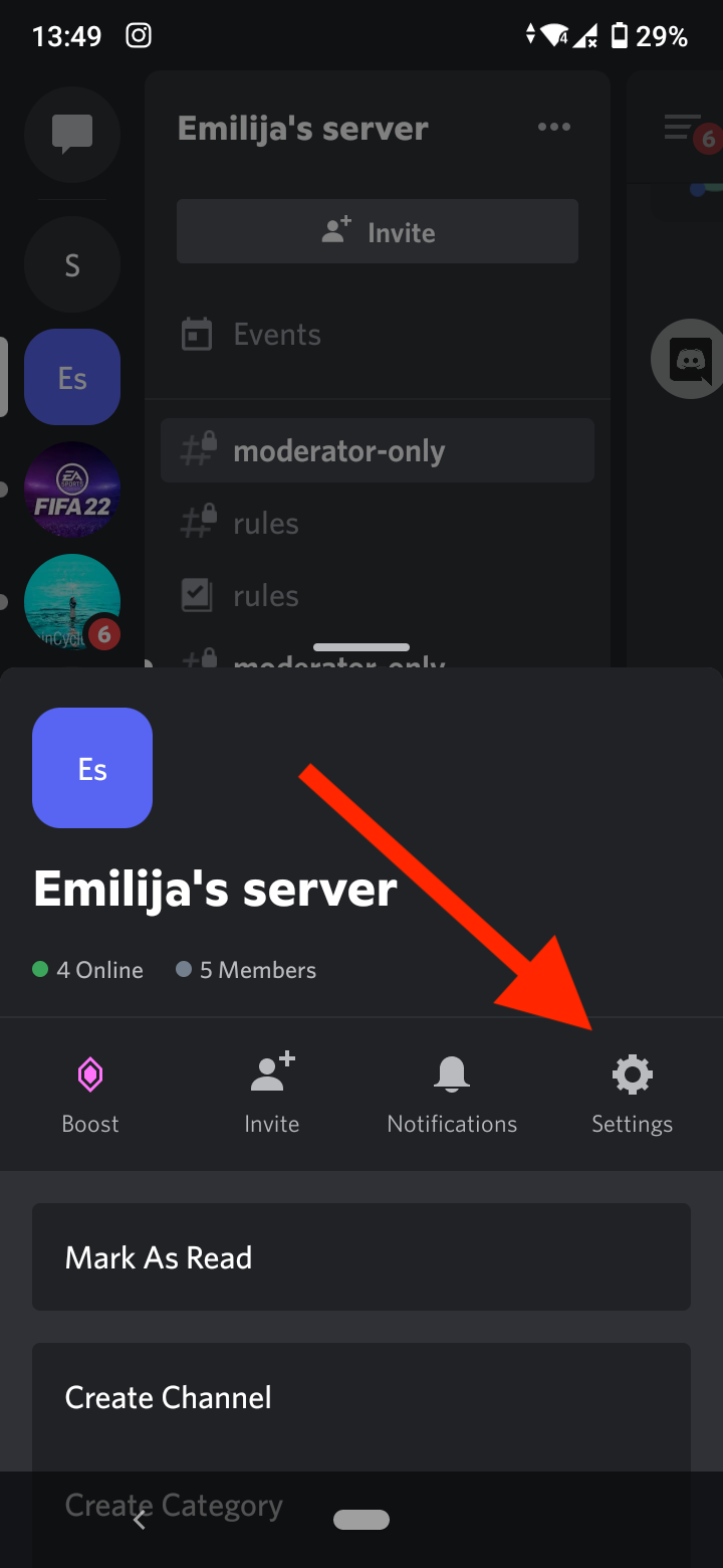 Discord channel settings android