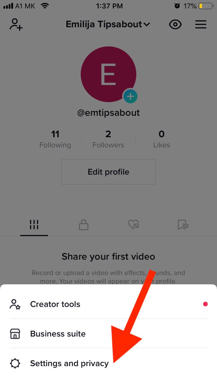 tiktok settings and privacy