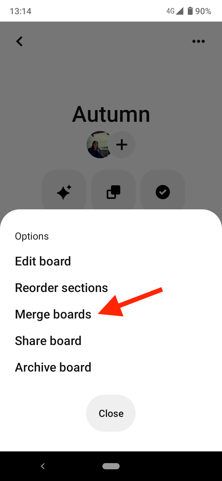 Select 'Merge boards'