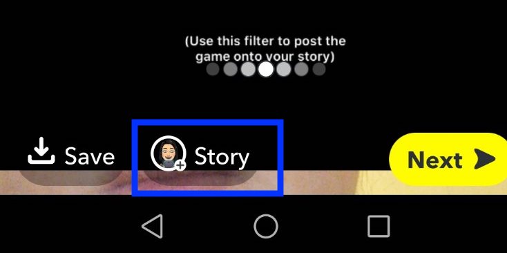 Story option - Snapchat