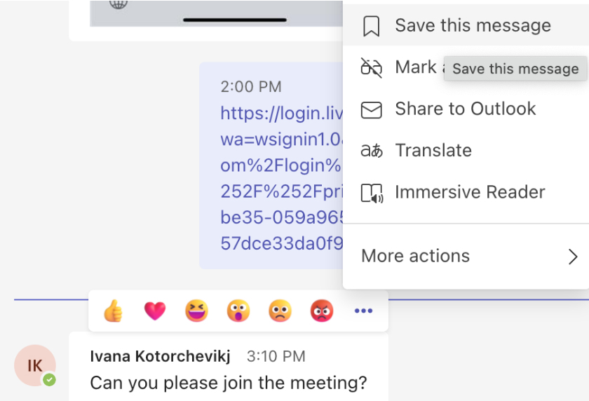 save-teams-message