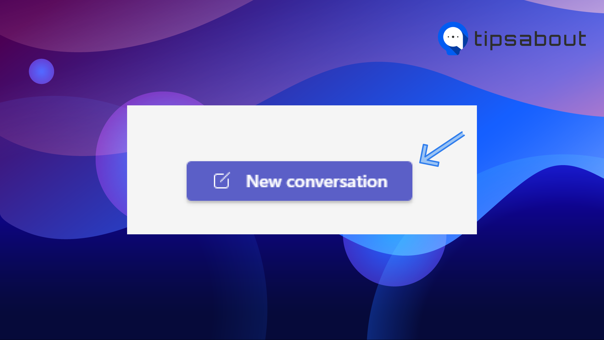 Click on 'New Conversation'