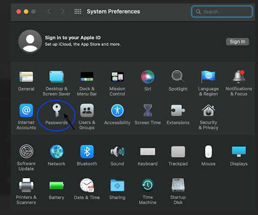 Saved Passwords on MacOS