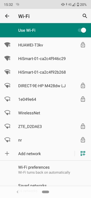 Wi-Fi on Google Home Mini